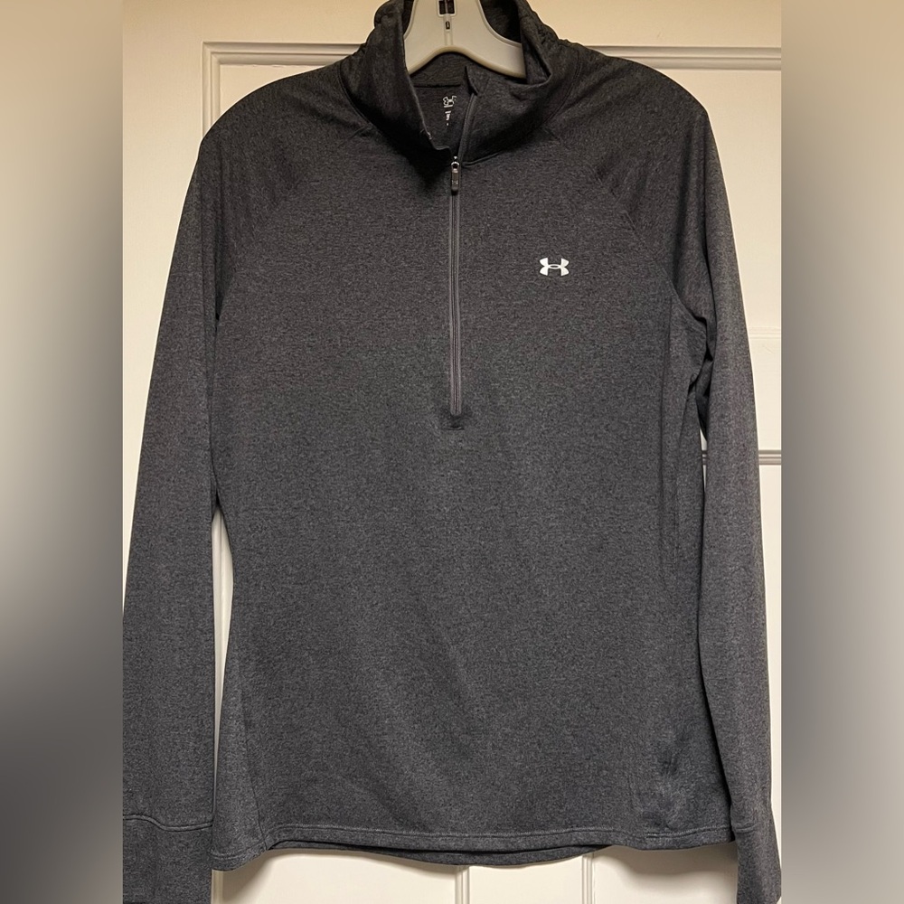 Under Armour Dark Gray 1/2 Zip Activewear Pullover